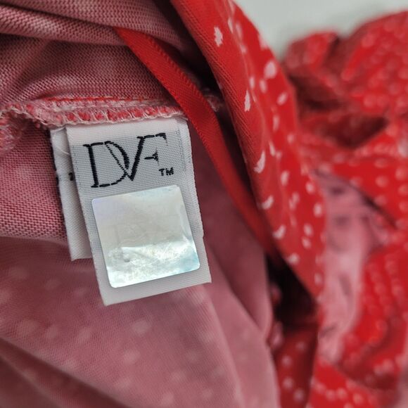 Diane Von Furstenberg XS,S Romper Celeste Silk polka dot stretch waist belt - Picture 8 of 12